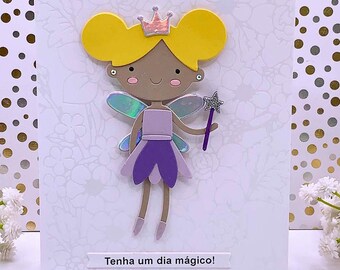 Handmade Fairy Note Card, 0399
