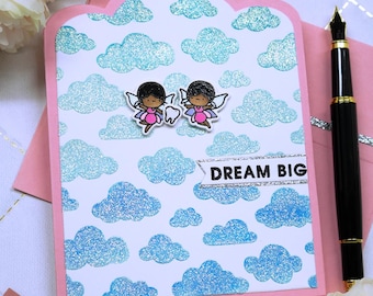 Handmade Tooth Fairies Note Card, 0029