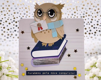 Handmade Parabéns Note Card, 0144
