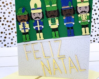 Handmade Feliz Natal Note Card, 0164