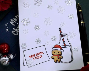 Handmade Christmas Note Card, 0168