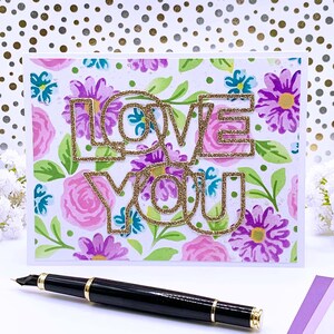 Handmade Love You Note Card, 0453