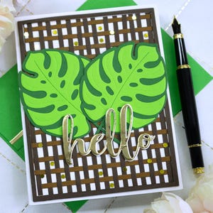 Handmade Hello Note Card, 0031