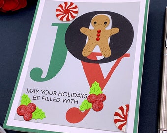 Handmade Christmas Note Card,  0362
