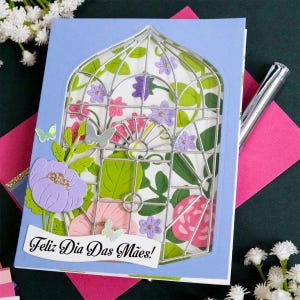 Handmade Mother's Day Note Card, Dia Das Mães Note Card, 0162