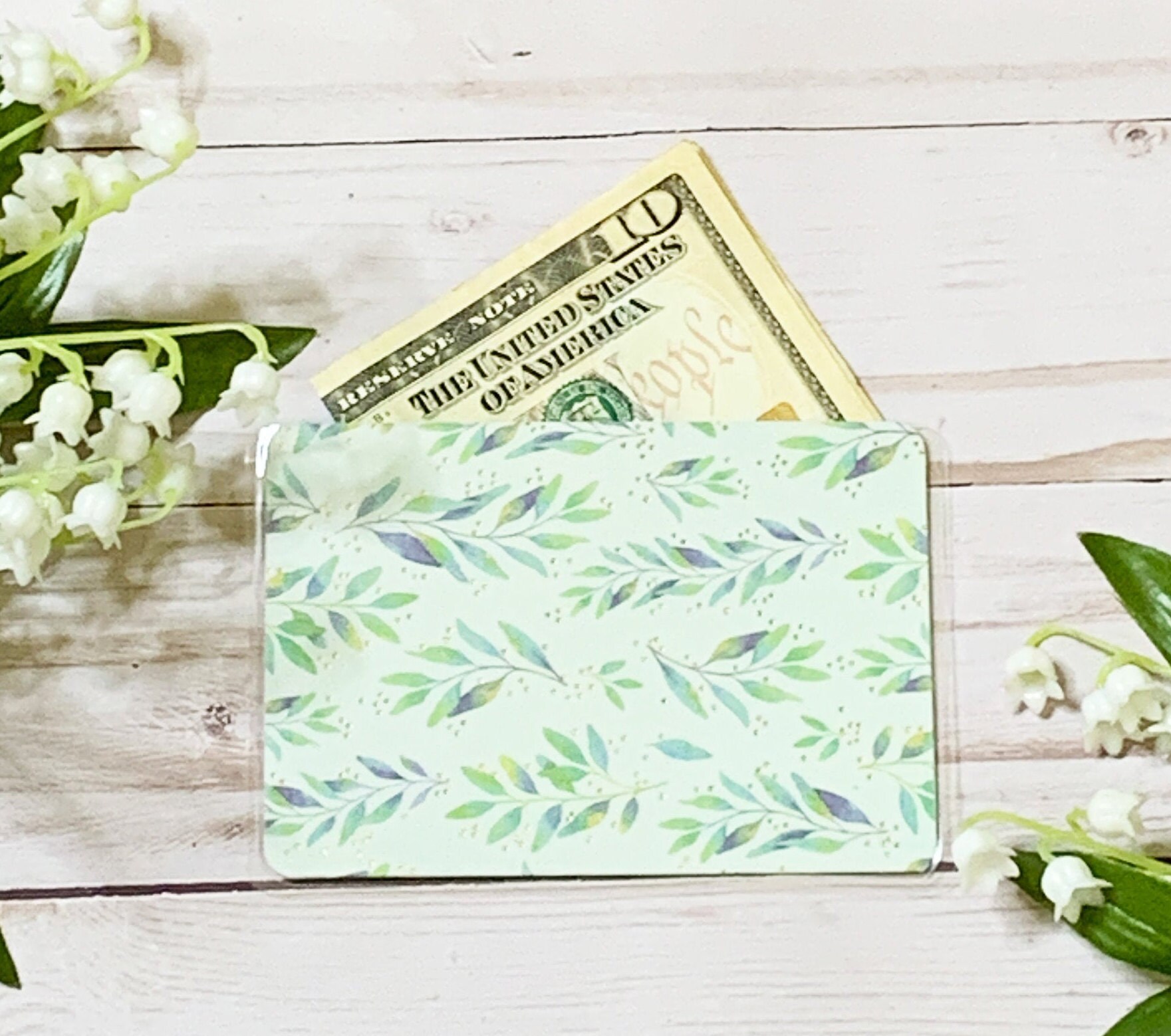 Set of 5 Mini Cash Envelopes Laminated Cash Envelopes Cash Etsy