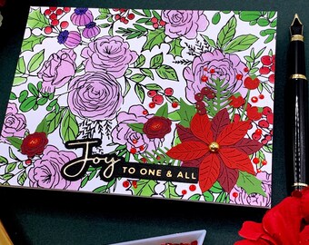 Handmade  Christmas Note Card, 0364