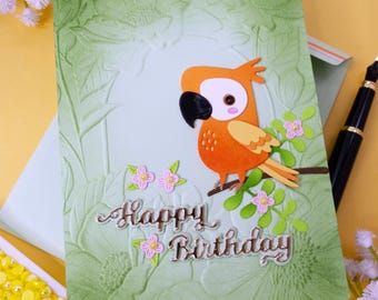 Handmade Happy Birthday Note Card, 0427
