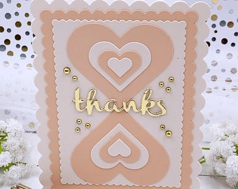 Handmade Thank You Note Card, 0207