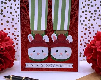Handmade Christmas Note Card, 0418