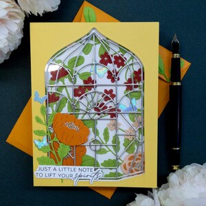 Handmade Note Card, Just a Little Note to Lift Your Spirits, 0163