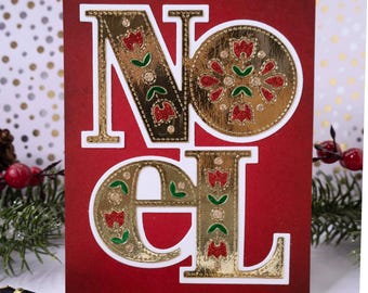 Handmade Noel Note Card, 0416
