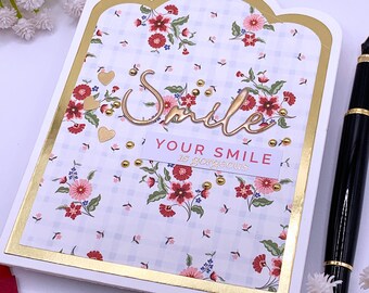 Handmade Smile Note Card, 0272