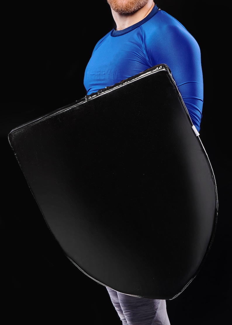 Buhurt LARP Shield for HMB Trainings Any Color Soft Shield Heraldic Shape with Etching Print HEMA Custom Print Soft Sword