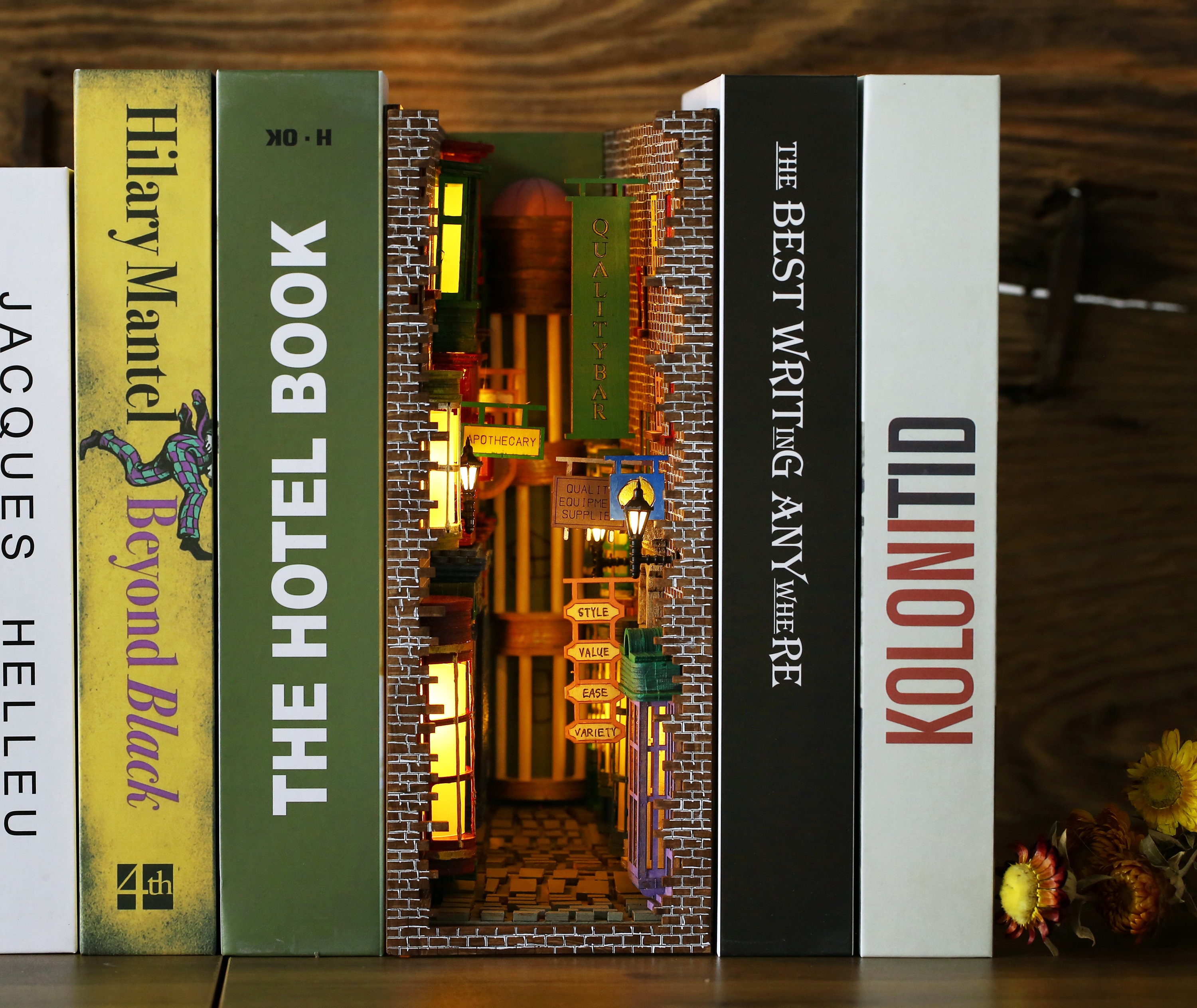 Diy Book Nook Kit Librairie Éternelle Miniature Dollhouse Book