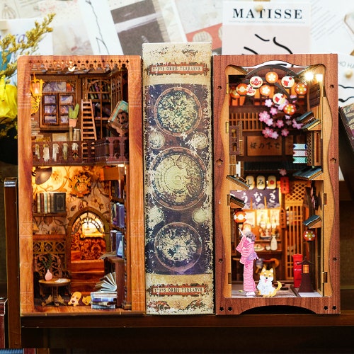 Narnia Themed Book Nook Shelf Insert DIY Alley Book Nook Kit Etsy