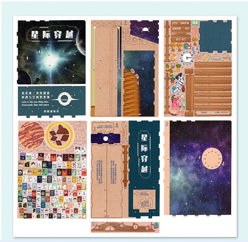 Interstellar Book Nook Book Shelf Insertbook Nook Diorama Etsy