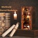 Book nook, book nook kit book nook shelf insert,Booknook kit Bookshelf decoration DIY handmade splicing gift (Eternal Bookstore) 