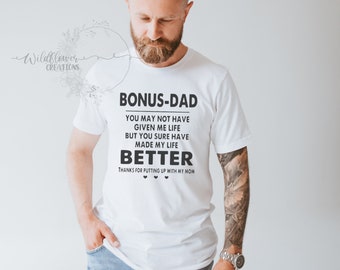 Bonus Dad Shirt, Bonus Dad, Father's Day, Men's Shirt