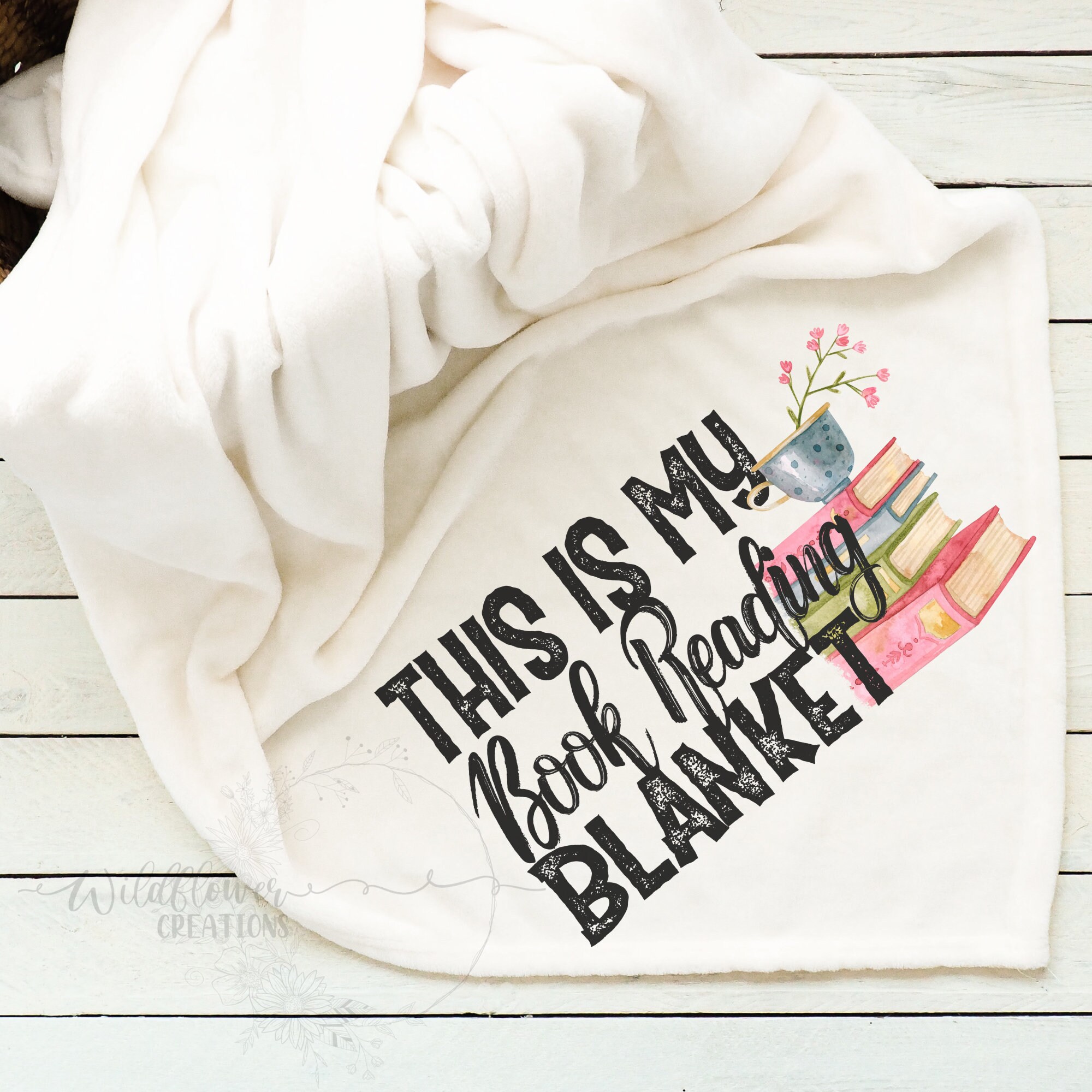 This is My Book Reading Blanket Etsy