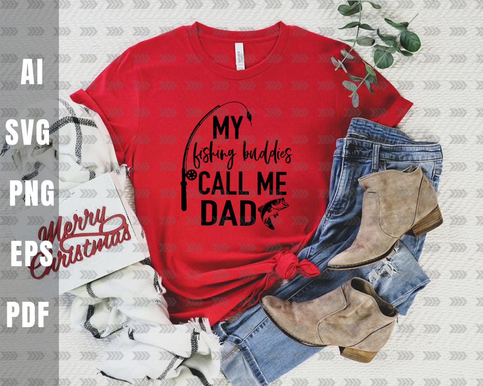 Download My Fishing Buddies Call Me Dad svgFishing | Etsy