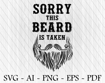 Sublimation Transfer MenWomen That Beard Is Mine Ready to Press This Beard Is Taken