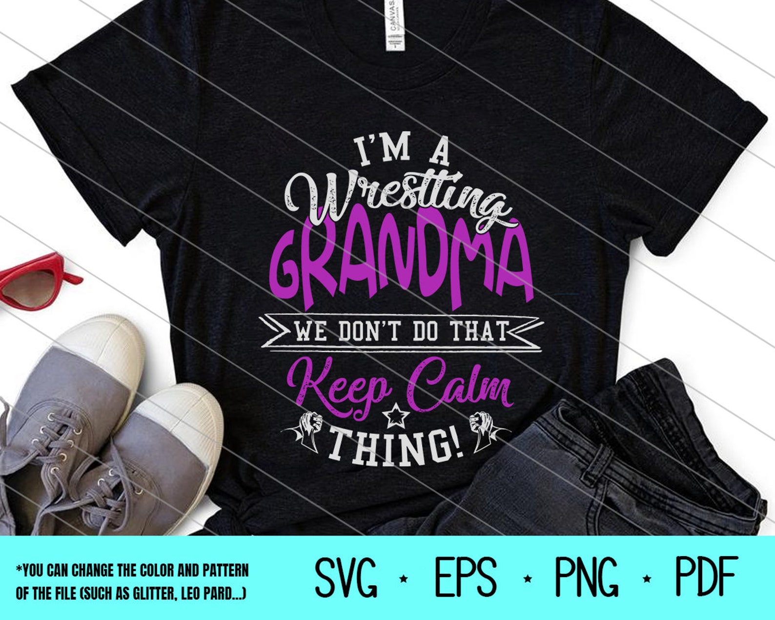 Download I'm A Wrestling Grandma svgWrestling | Etsy