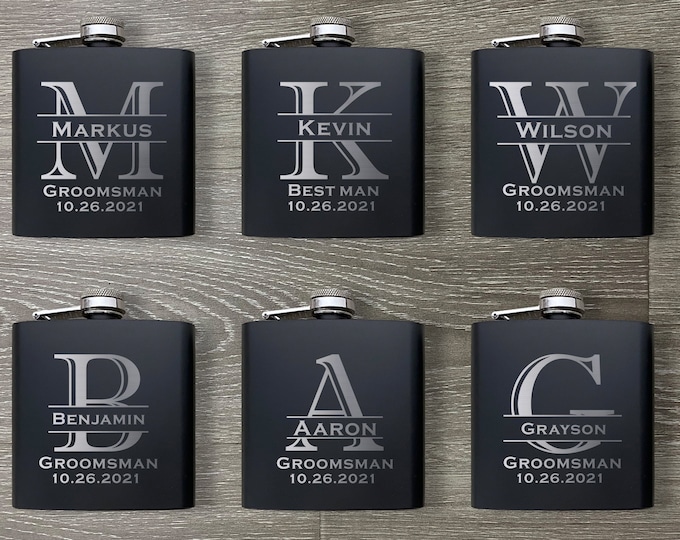 Groomsmen Flask