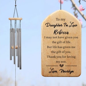 Daughter In Law Gift from Mother in Law, To My Future Daughter In Law Wedding wind Chime Gifts for Future Daughter Bride Gifts from MIL