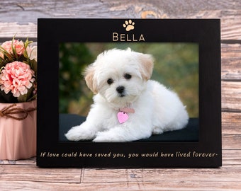 Custom Pet Memorial Picture Frame, Dog Loss Memorial Gift, Pet Loss Gift, Bereavement Gift, Dog Sympathy Gift, Pet Remembrance Picture, Dog