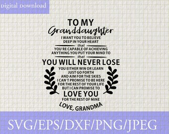 Download Granddaughter Svg Etsy