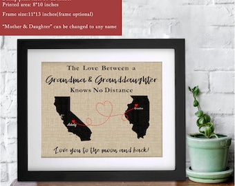Christmas Gift for Grandma from Granddaughter Long Distance Grandmother Granddaughter Gift Mother Gift Christmas Gift from Daughter Xmas