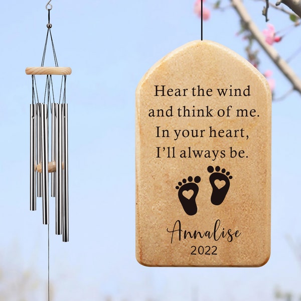 Custom Miscarriage Wind Chimes for baby Loss miscarriage gift for mom miscarriage Keepsake miscarriage remembrance Infant loss Memorial