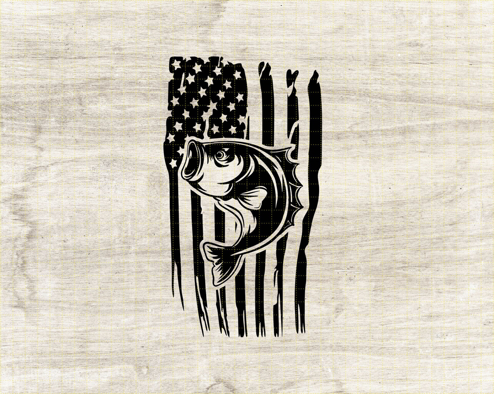 Fishing Distressed American USA Flag SVG Fishing Svg America - Etsy