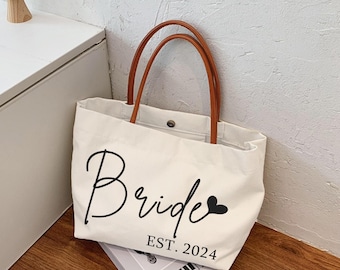 Bride Gifts, Bride Tote Bag Bridal Shower Gifts for Bride, Honeymoon Travel Beach Bag Gift, Wedding Gifts for Bride, Bride Bag, Bridal Gift