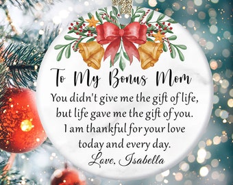 To My Other Mother Christmas Gift for Her - Gift for Mom - Motivational  Card - Jewelry Gift Set for Mom - Gift for Stepmom - Christmas Card and
