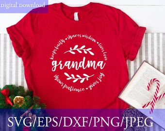 Grandma Svg, Grandma svg file, Grandma Shirt Svg, Gift for Grnamd, New Grandma Gift, Nana, Mimi, Mother's Day Gift, Silhouette, Cricut