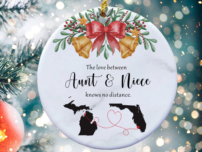 Aunt and Niece Christmas Ornament, Gift for Aunt, Aunt Gift From Niece ...