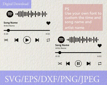 Musik-Player SVG, Play Button SVG, Audio Control Buttons Svg, Audio Svg, Musik-Player Glaskunst, Cricut & Silhouette, Vinyl, Svg, Png