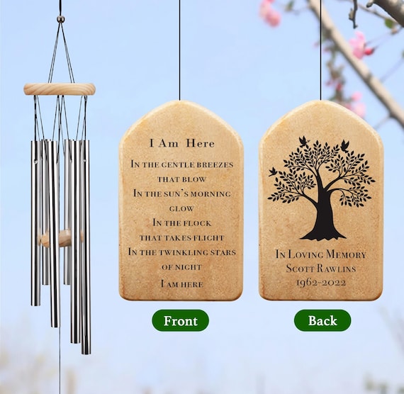 Carillon éolien De Condoléances Pour La Perte D'un être Cher, Carillon Commémoratif Pour Père, Mère