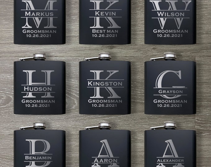 Groomsmen Flask