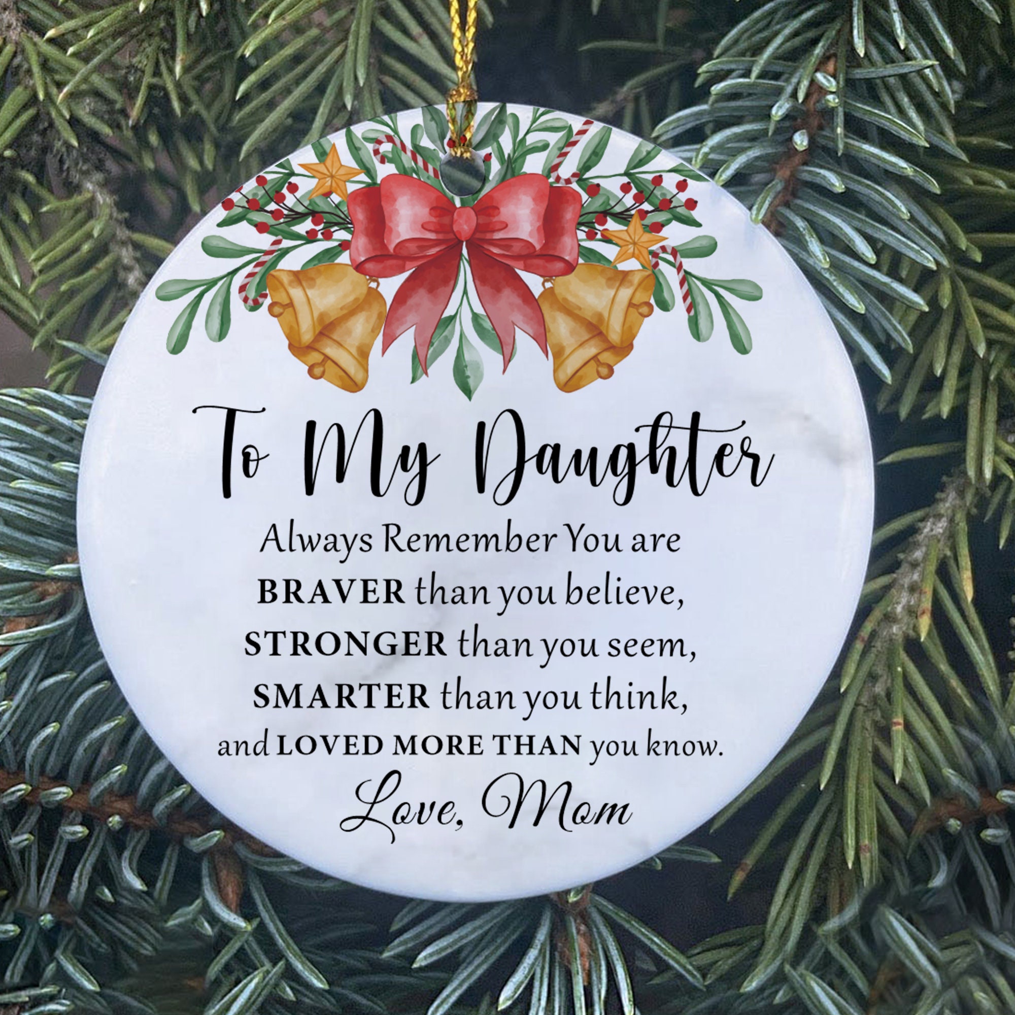 To My Son/Daughter From Mom - Christmas Personalized Gifts Custom Orna —  GearLit