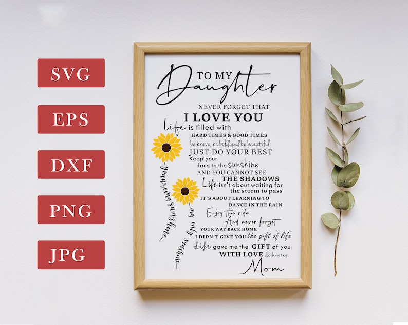 Download You Are My Sunshine Svg Sunflower Svg To My Daughter Never ...