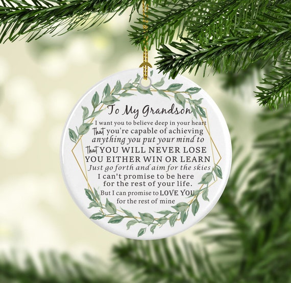grandson christmas ornament