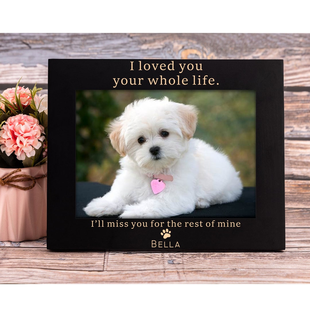 Custom Pet Memorial Picture Frame, Loss of Pet, Pet Remembrance Picture ...