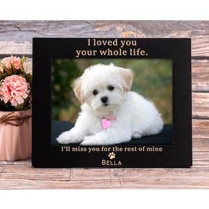 Custom Pet Memorial Picture Frame, Loss of pet,  Pet Remembrance Picture, In Loving Memory, Death of Pet, Gift for Dog Cat Lover, pet frame