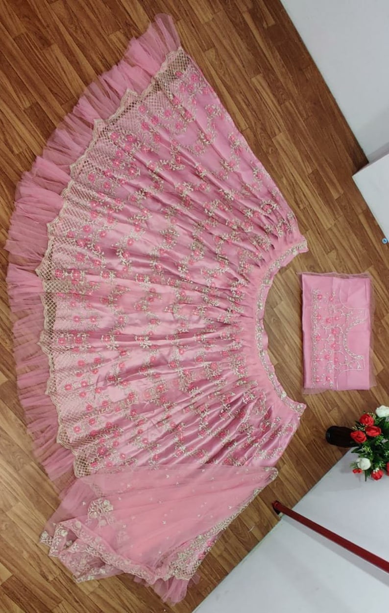 Net Embroidery Work Wedding Lehenga choli Bridesmaids Lehenga Lehengamall Lehenga choli