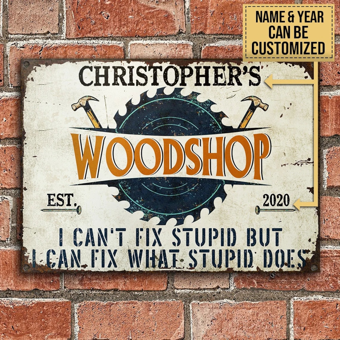 Personalized Carpenter I Can Fix Customized Classic Etsy