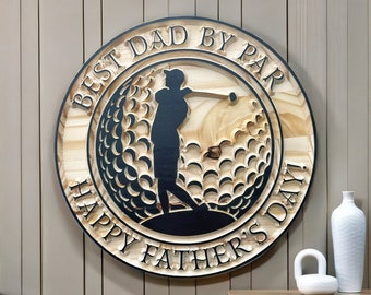 Fathers Day Golfing Gift, Wooden Golf Sign, painted wood, Golf Gift, Fathers Day Gift