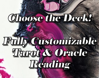 Fully Custom Three Question Tarot and Oracle Card Reading l You Pick The Decks!